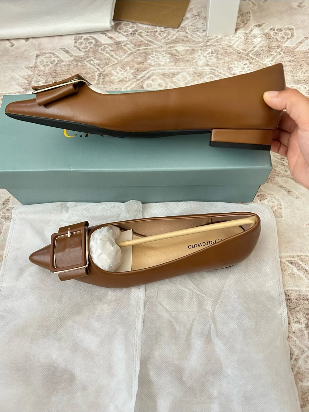 C.Paravano brown pointed